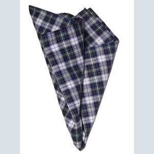 NWOT Osprey London Extra Large Tartan Plaid Pocket Square Handkerchief Men's